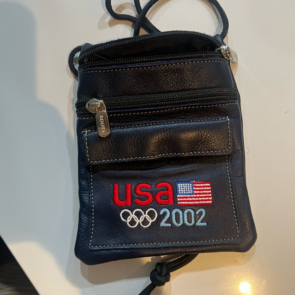 VINTAGE USA 2002 Olympics LEATHER Bag